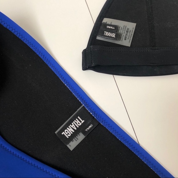 Triangl Neoprene Blue and Mesh Bikini - Picture 3 of 5